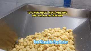 Высококачественная упаковочная линия VFFS для замороженного тофу с 14-головочным дозатором