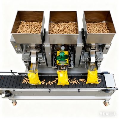 Good price 3-Head LinearAutomatic Weighing And Premade-Bag Packaging Machine For Nuts Dispensing онлайн